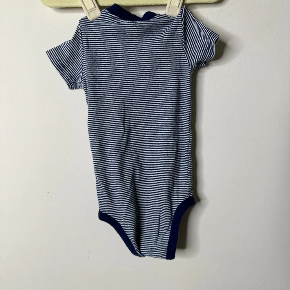 Just one You Blue Striped One Piece 9M